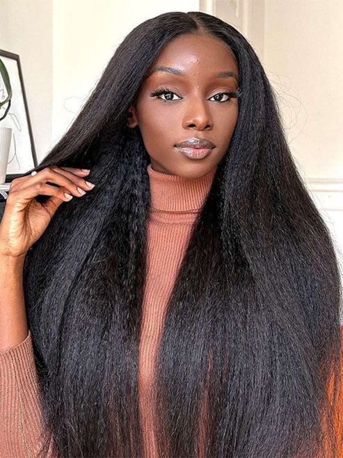 Simidola 13x4 Transparent / HD Lace 250% Density Kinky Straight Lace Front Wig