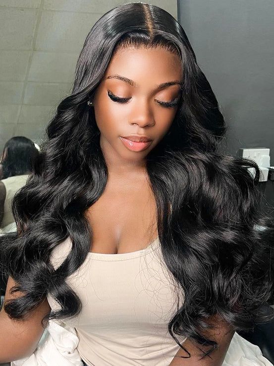 Simidola 13x4 Transparent / HD Lace 250% Density Body Wave Wig Natural Pre Plucked