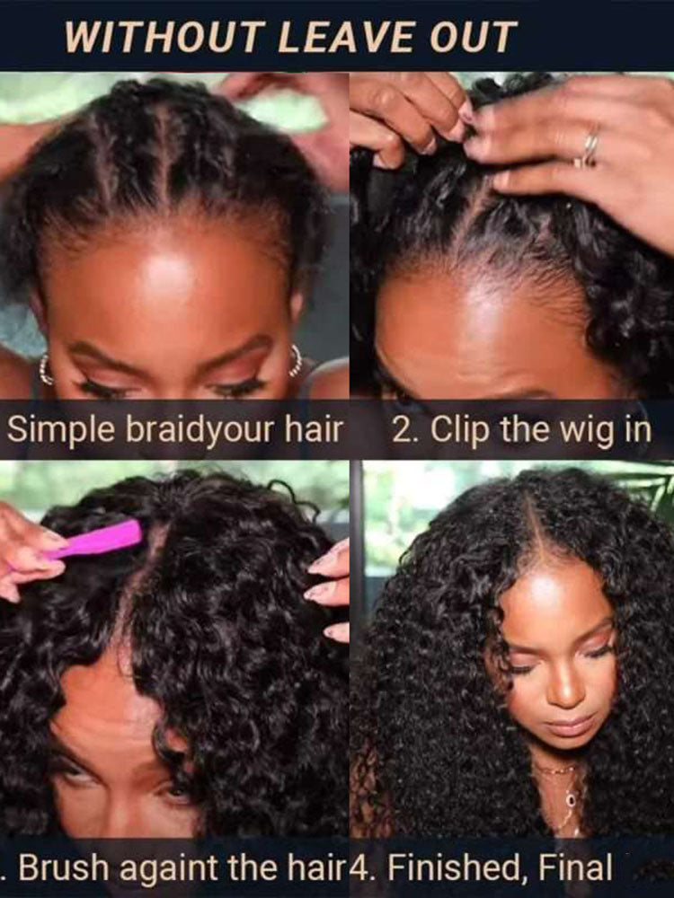 @_sheenqueen Same 20inch V Part Kinky Curly Beginner Friendly Human Hair Wig