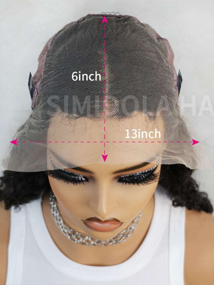Simidola 13x6 HD Lace 200% Density Kinky Curly Wig