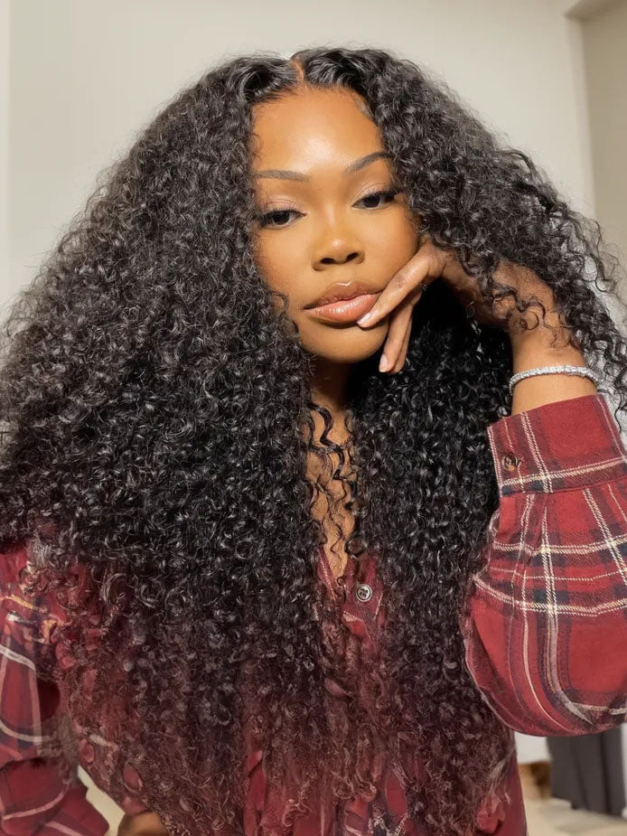 Simidola 13x6 HD Lace 250% Density Kinky Curly Wig
