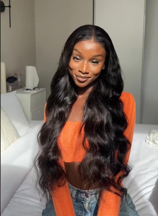 @maaguiie_   Same 24 Inches Wear Go 4x6 HD Lace Body Wave Wig