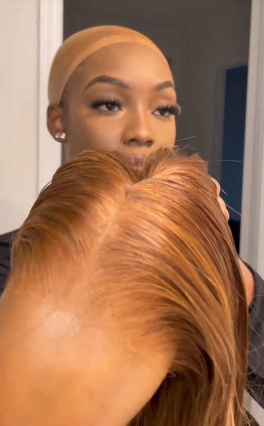 @taeforeva Same 24 Inch Highlight Brown Wear Go 4x6 Lace Straight Hair Wig