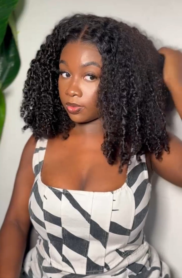 @chelsia.ct Same 22Inch Wear & Go Glueless 4x6 HD Lace Kinky Curly Wig