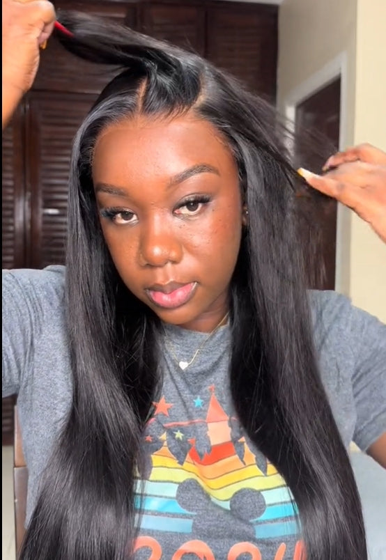 @_ashanique Same 24 inch M-CAP Wear Go 9x6 HD Lace Tiny Knots Straight Hair Glueless Wig