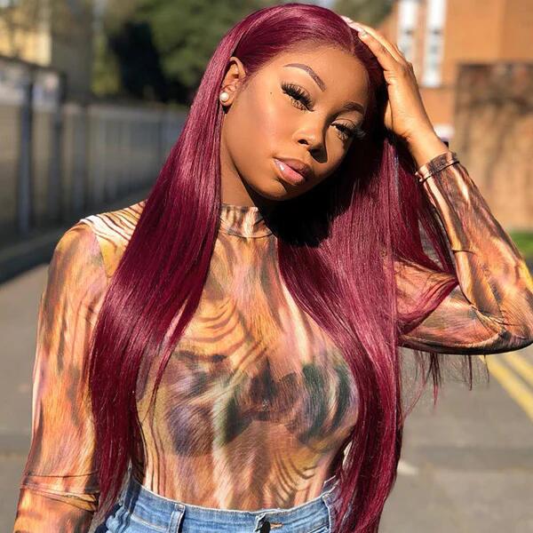 Pre-Plucked | Simidola 99J Wear Go 4x6 Lace Straight Hair Wig