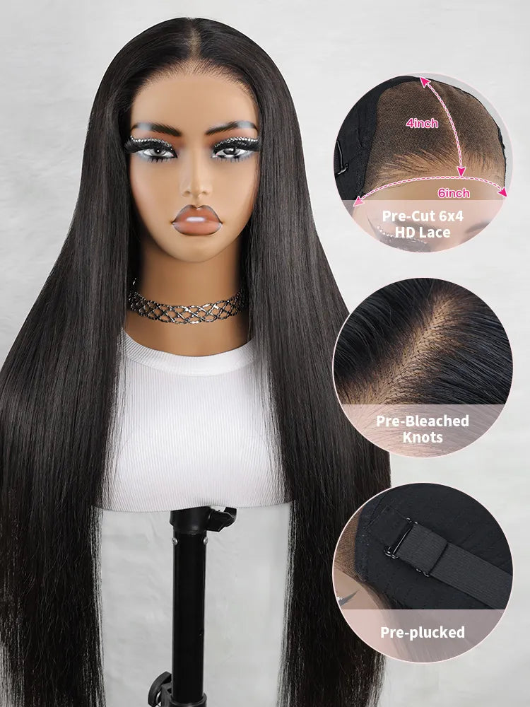 @niquethegoof Same 24 inch Wear Go 4x6 Straight Hair Wig