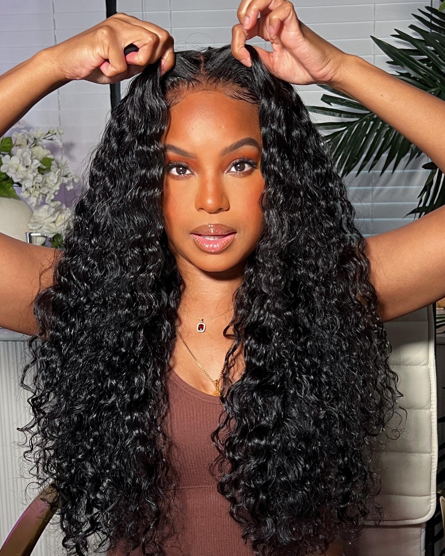 Flash Sale | Pre-bleached 7x5 Pre-cut Pre-plucked Water Wave Hair Wear Go Glueless Wig