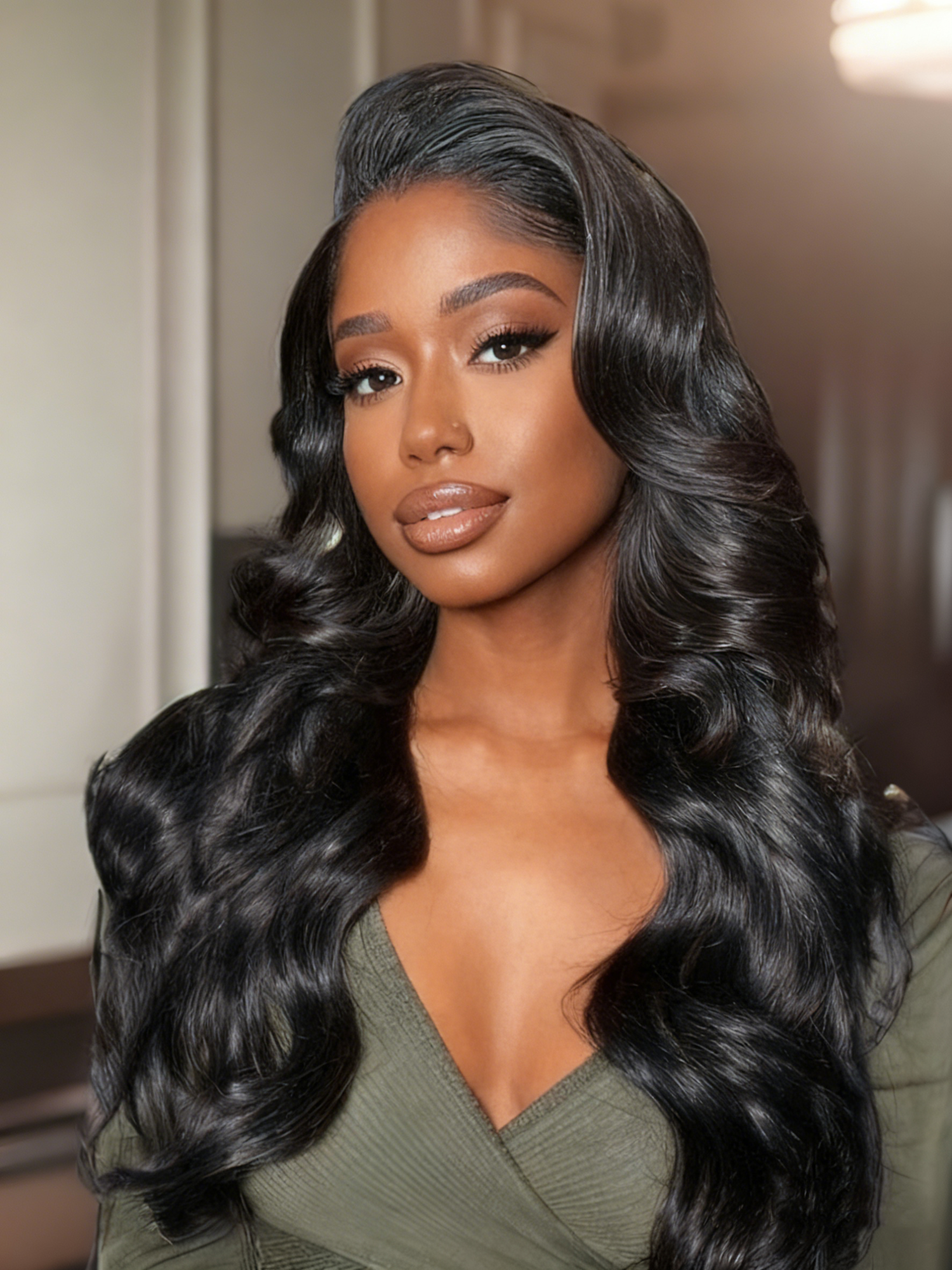 Simidola C Part Pre-Bleached Knots Body Wave 13x4 13x6 HD Lace  Human Hair Wear Go Glueless Wig With Elastic Drawstring