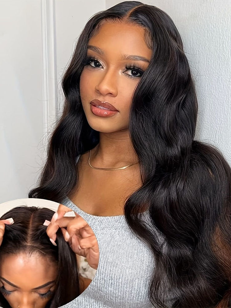 Buy 1 Get 1 Free | Simidola Wear & Go Glueless 9x6 Body Wave Wig & Free 14 Inch 7x5 Wear Go Water Wave Wig