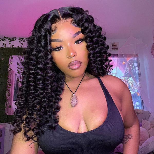 Pre-Bleached Knots| Simidola Wear & Go 4x6 HD Lace Wand Curls Wigs