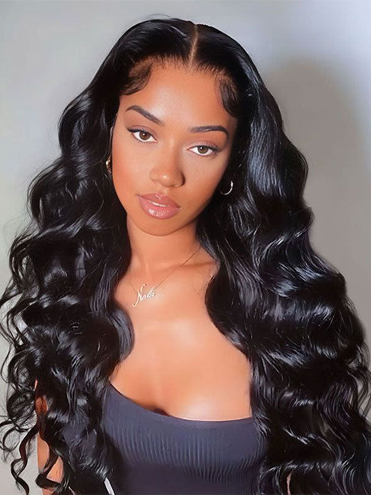 Simidola Pre-bleached 7x5 Pre-cut Pre-plucked Ocean Wave Wear Go Glueless Wig With Drawstring