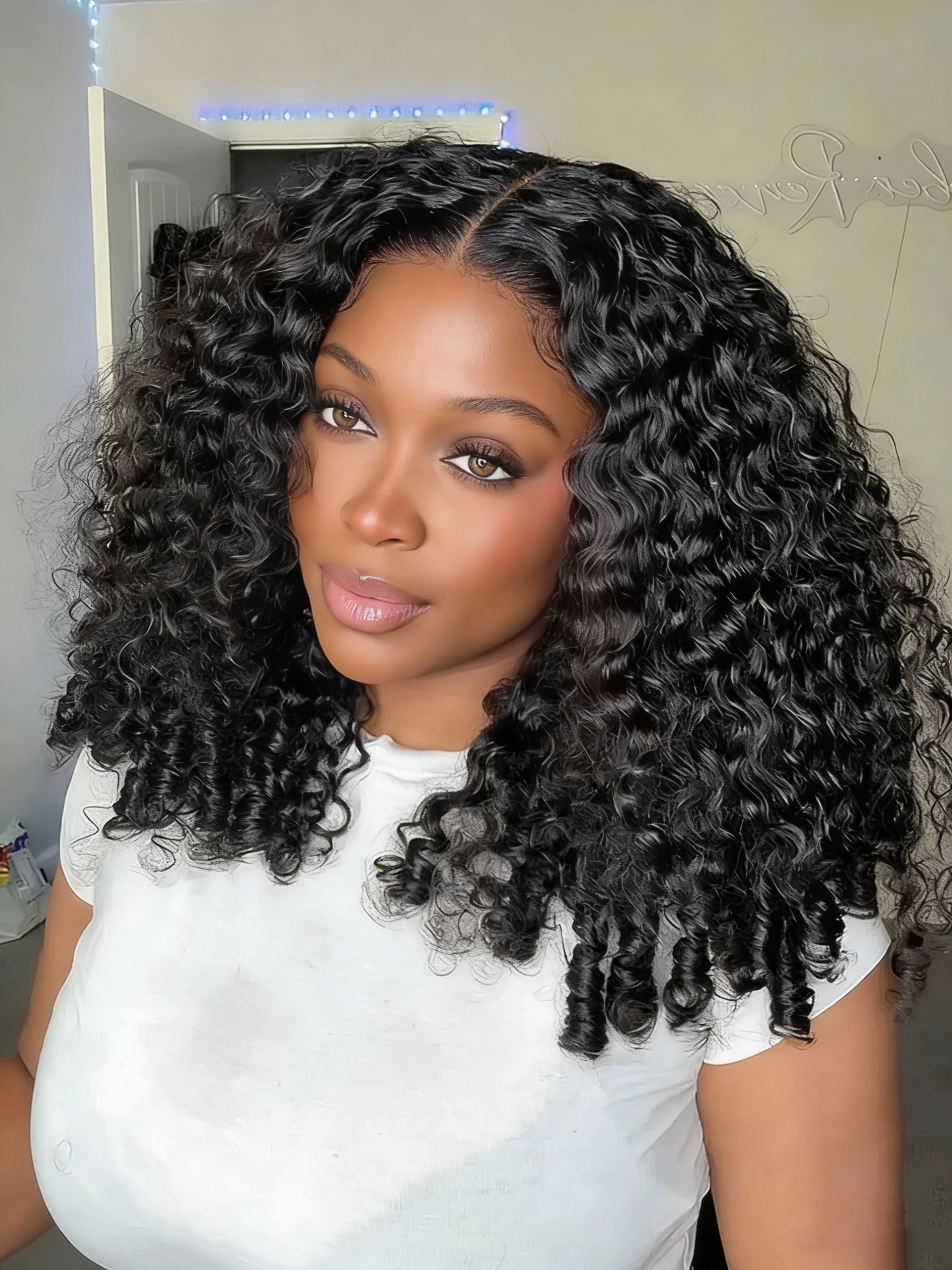 Simidola Burmese Curly Glueless Wig Bleached Knots 13x4 13x6 HD Lace Front Wear Go Wig With Flexible Fit Drawstring