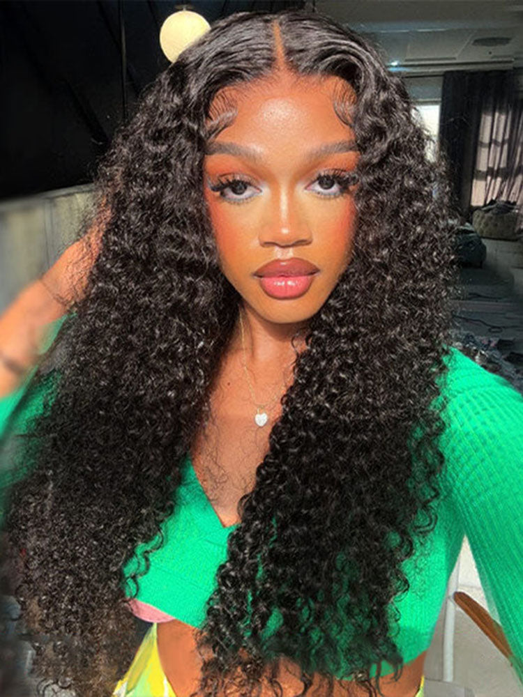Simidola Pre Bleached Knots 13x6 HD Lace 250% Density Kinky Curly Wig