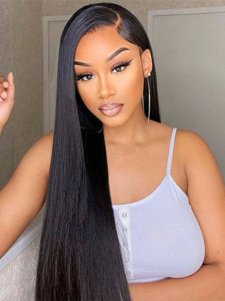 Simidola Pre Bleached Knots 13x6 HD Lace 250% Density Straight Hair Wig