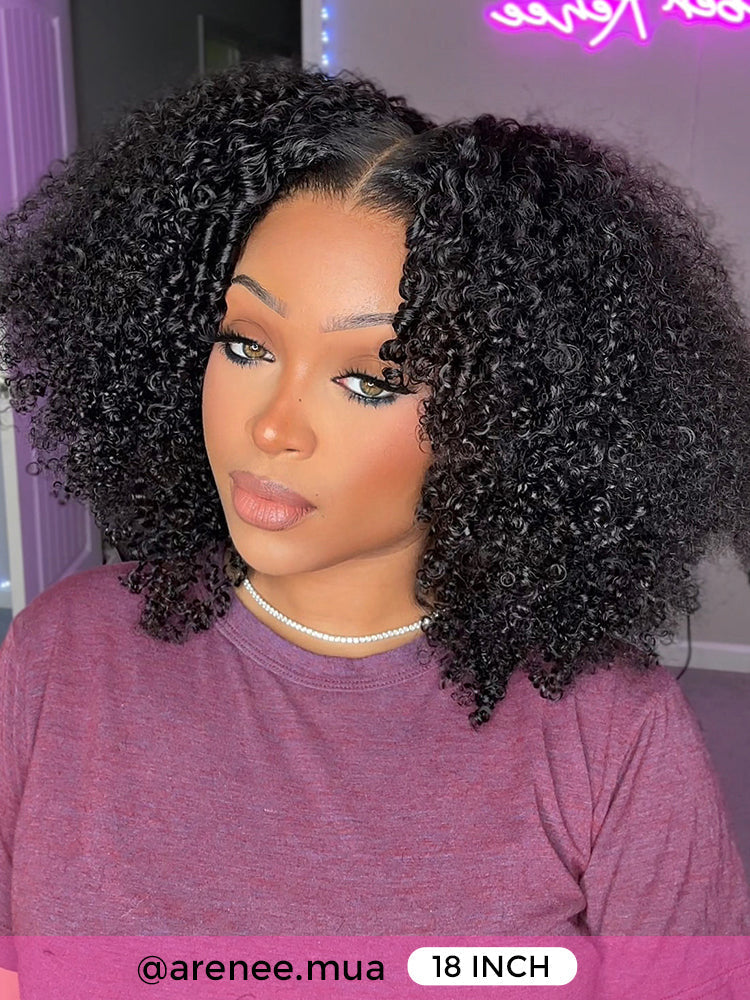 Simidola M-CAP Wear Go 9x6 HD Lace Pre Bleached Tiny Knots Afro Curly Glueless Wig