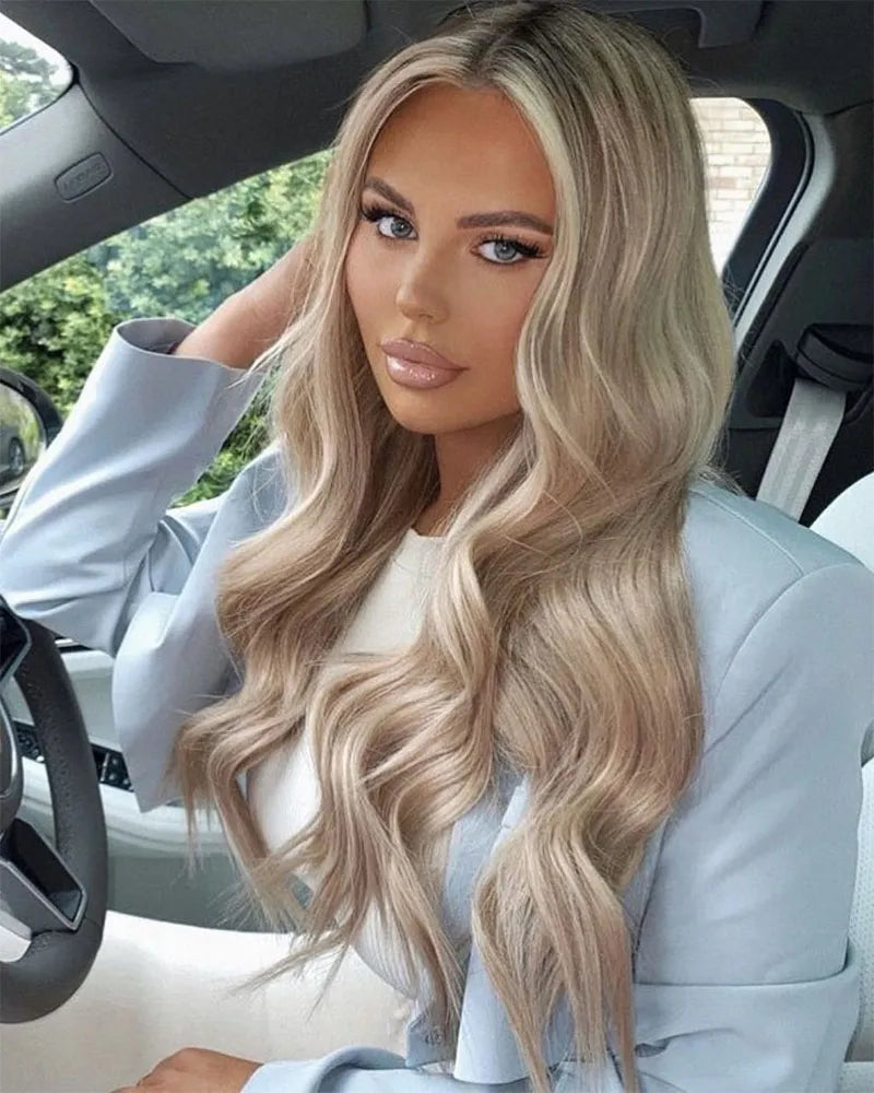 Simidola P18/613 Ash Blonde Highlight 4x4/13x4 Body Wave Wigs