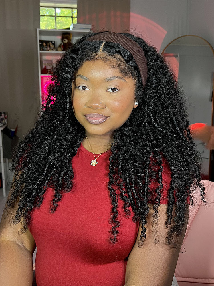 @Jontavia Same 26inch Type 4C Kinky Edges Human Hair Wigs Kinky Curly 13x4 Lace Frontal Wig With Realistic Hairline
