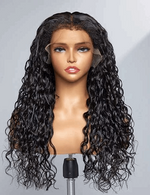 Simidola 4C Edges | 13x4 HD Lace Water Wave Kinky Edges Free Parting Front Wig | Afro Inspired