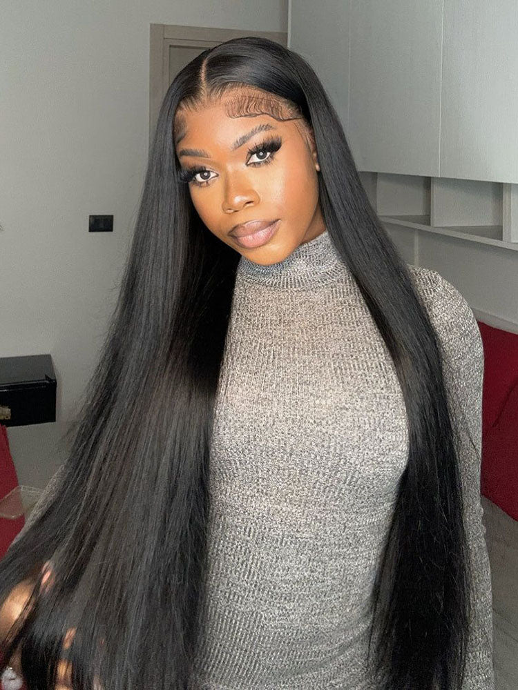 Simidola Pre Bleached Knots 13x6 HD Lace 250% Density Straight Hair Wig