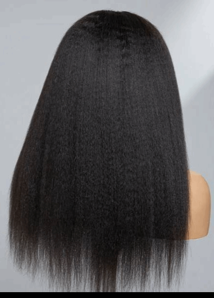 Simidola 4C Edges | Type 4C Kinky Edges Human Hair Wigs Kinky Straight 13x4 Lace Frontal Wig With Realistic Hairline