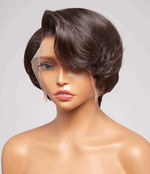 Simidola 13x4 HD Lace Pixie Cut Refined Side Part Frontal Wig Natural Pre-plucked | Limited Design