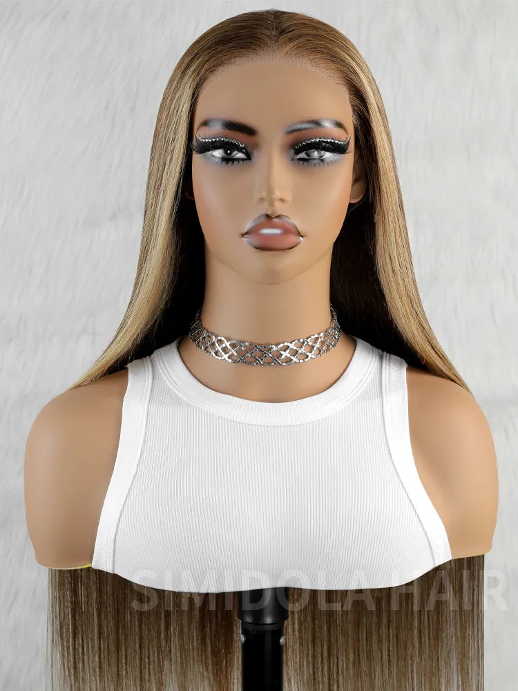 @charmainemg Same 26inch Highlight Brown Wear Go 4x6 Lace Straight Hair Wig