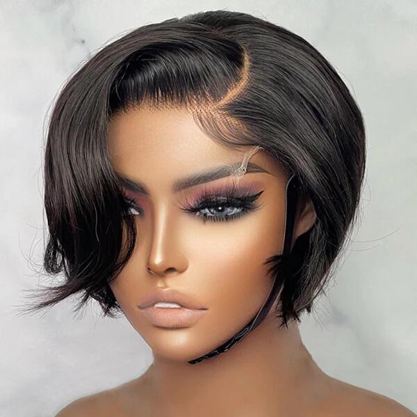 Simidola Affordable 5x5 HD Lace Closure Short Pixie Cut Wig
