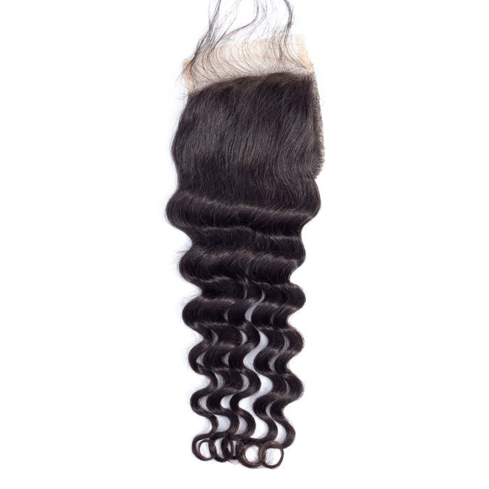 Simidola 3Pcs Loose Wave Bundles with 4x4 Loose Deep Closure 10A Grade 100% Human Virgin Hair