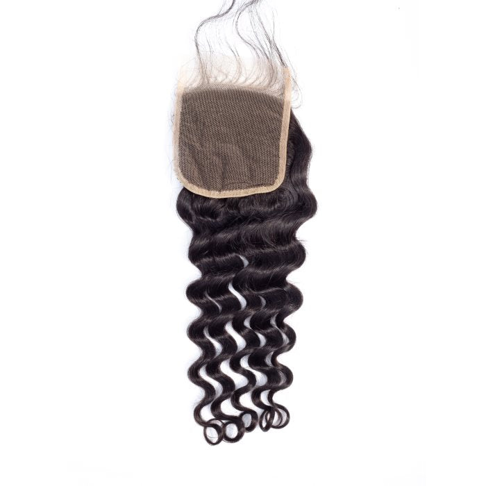 Simidola 3Pcs Loose Wave Bundles with 4x4 Loose Deep Closure 10A Grade 100% Human Virgin Hair