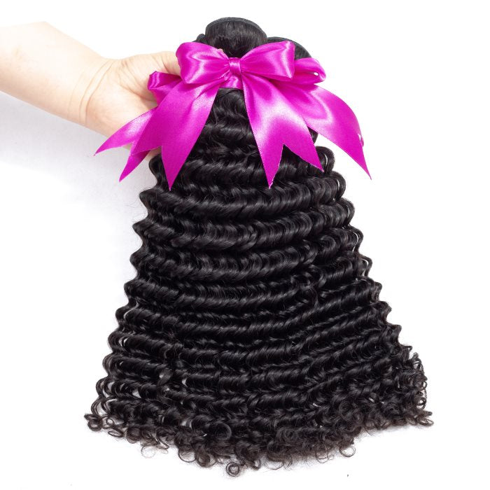 Simidola 3Pcs 10A Deep Wave Best Virgin Human Hair Bundles