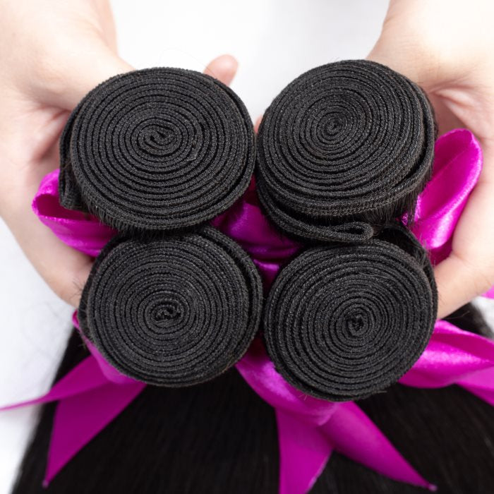 Simidola 4Pcs 10A Straight Best Virgin Human Hair Bundles