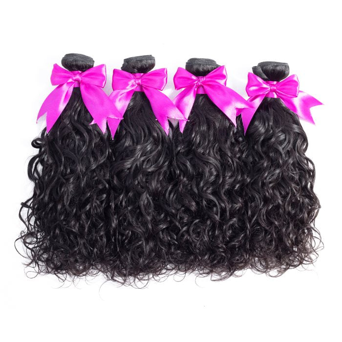 Simidola 4Pcs 10A Natural Wave Best Virgin Human Hair Bundles