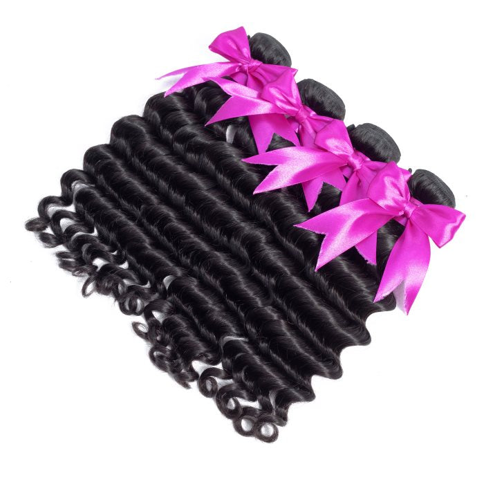 Simidola 4Pcs 10A Loose Deep Wave Best Virgin Human Hair Bundles