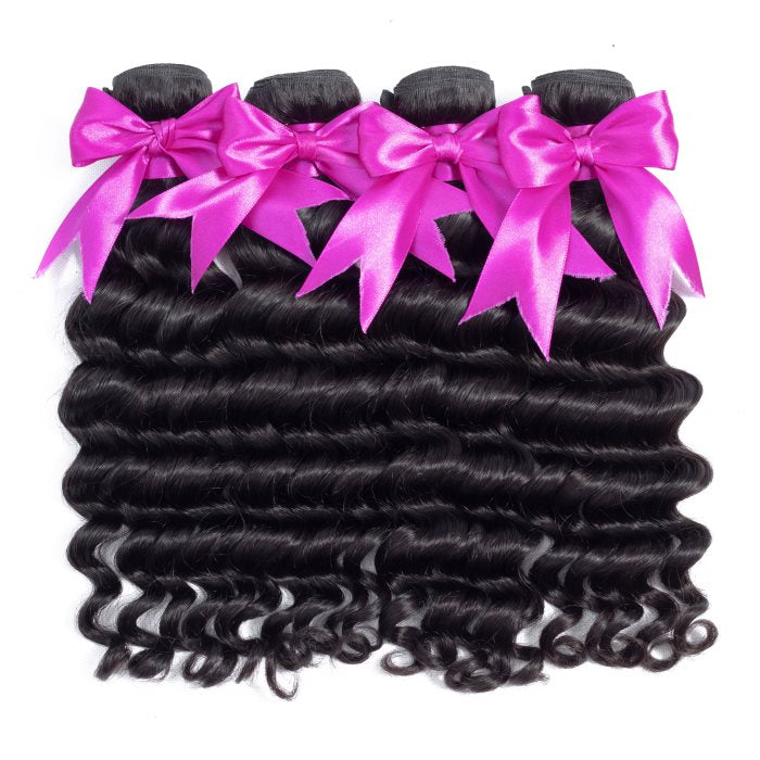 Simidola 4Pcs 10A Loose Deep Wave Best Virgin Human Hair Bundles