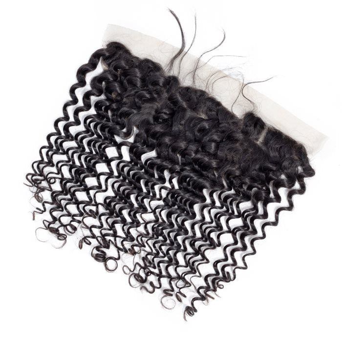 Simidola 3Pcs Deep Wave Bundles with 13x4 Frontal 10A Grade 100% Human Virgin Hair