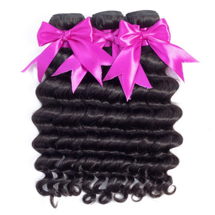 Simidola 3Pcs 10A Loose Deep Wave Best Virgin Human Hair Bundles