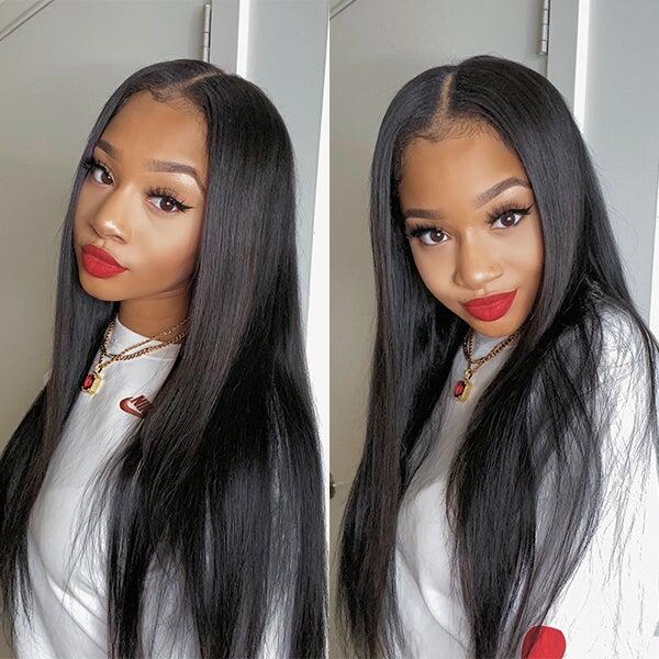Simidola Glueless U Part Straight Hair Wig