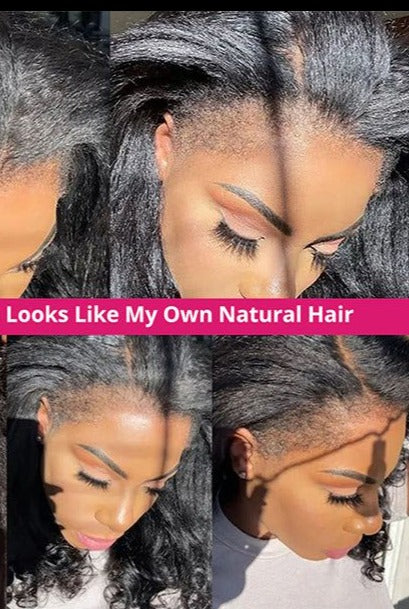 Simidola 4C Edges | 13x4 Lace Realistic Afro Kinky Edges Hair Wig