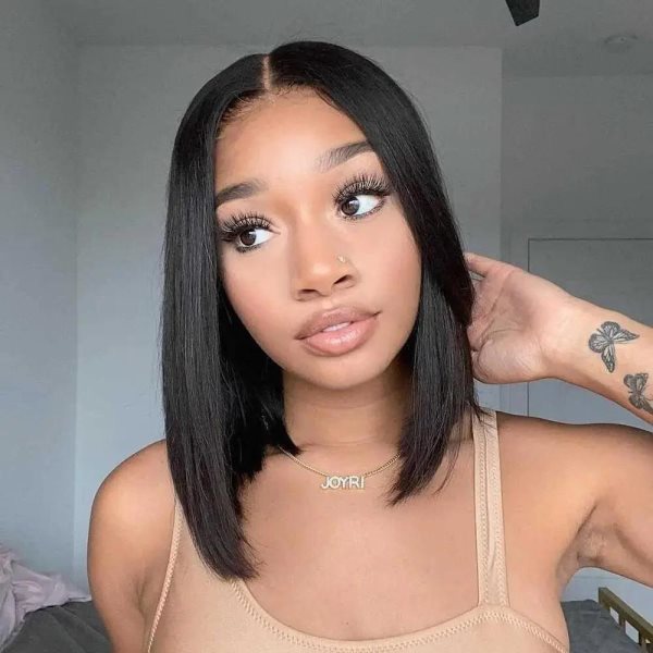 Simidola 4x4 Transparent Lace Glueless Closure Bob Wig | Flash Deal