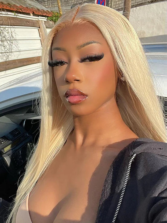 Simidola 613 Blonde Color 4x4/13x4 Lace Straight Hair Wig