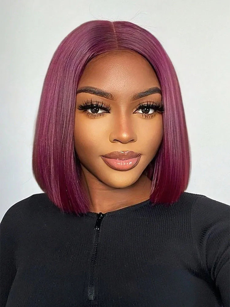 Simidola 99J 4x4/13x4 Lace Straight Hair Short Bob Wig
