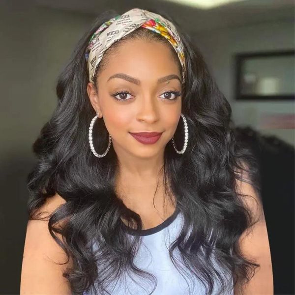 Simidola Body Wave Headband Wig Adjustable No Lace Wigs