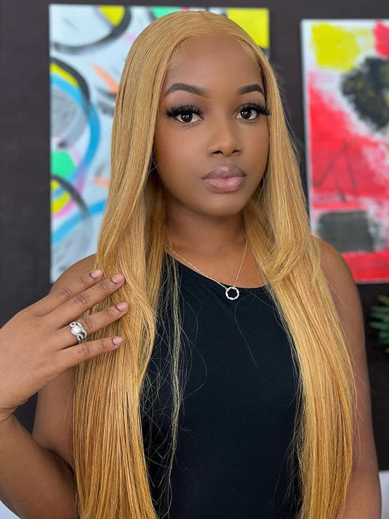Pre-Plucked | Simidola Honey Blonde Wear Go 4x6 Lace Straight Hair Wig