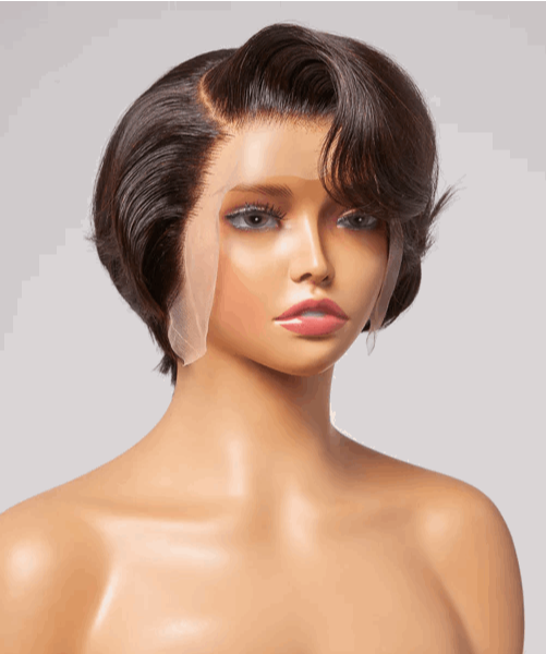 Simidola 13x4 HD Lace Pixie Cut Refined Side Part Frontal Wig Natural Pre-plucked | Limited Design