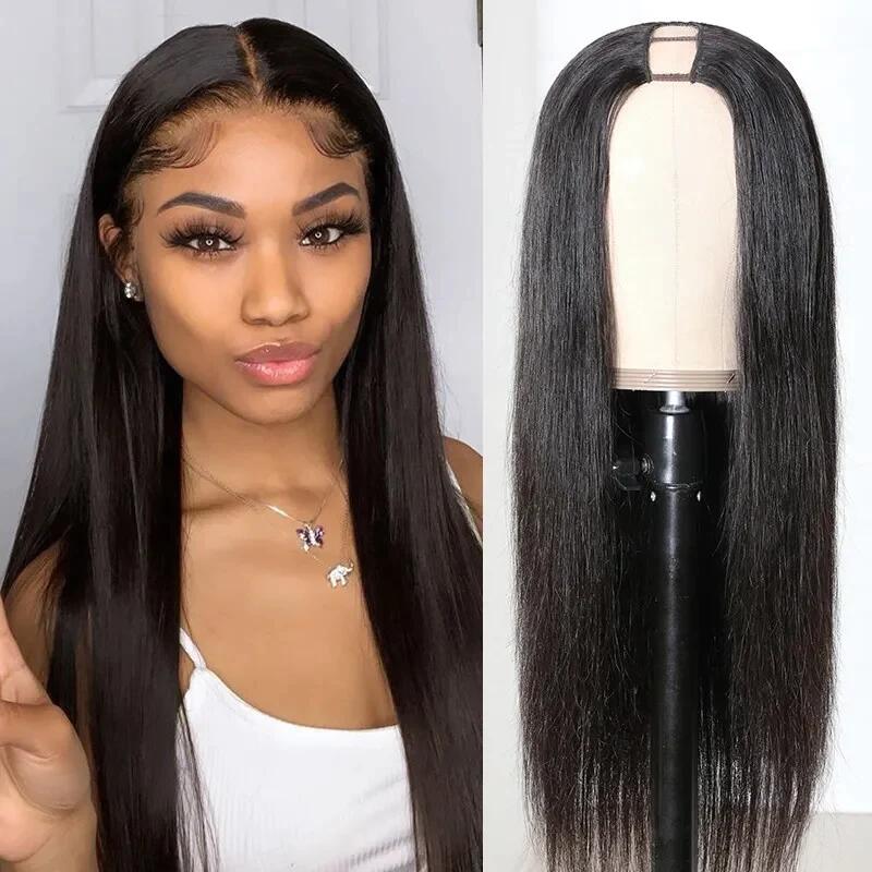 Simidola Glueless U Part Straight Hair Wig