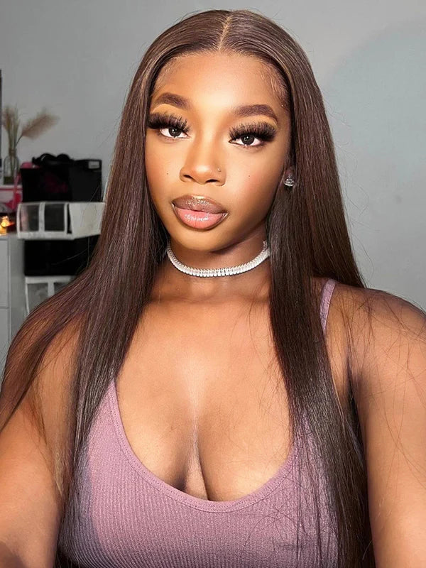 Simidola Chestnut Brown Straight Hair Wig