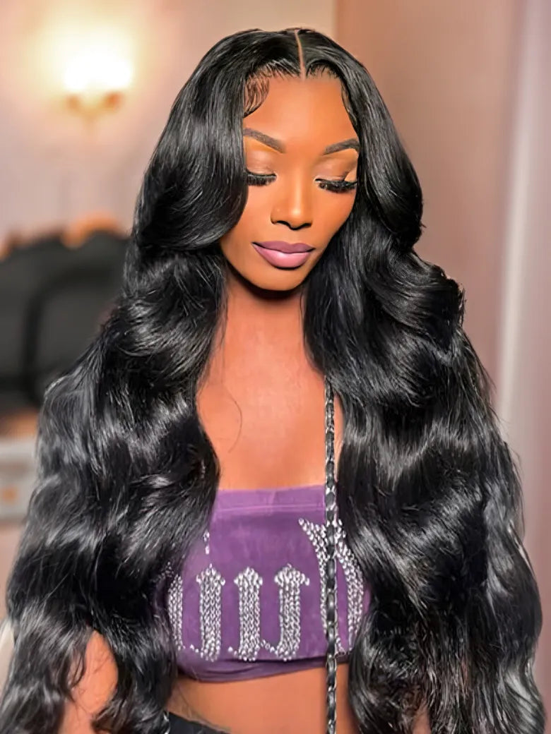 Simidola Pre Bleached Knots 13x4 Invisible HD Lace Body Wave Wig