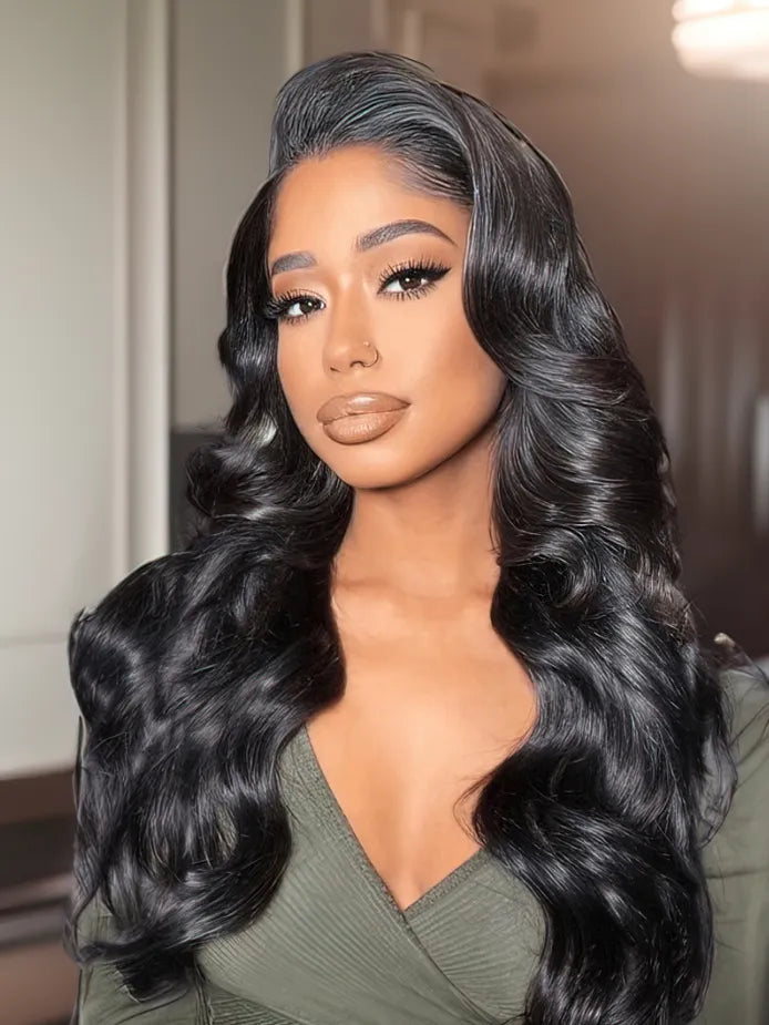 Simidola 13x4 Transparent / HD Lace 250% Density Body Wave Wig Natural Pre Plucked