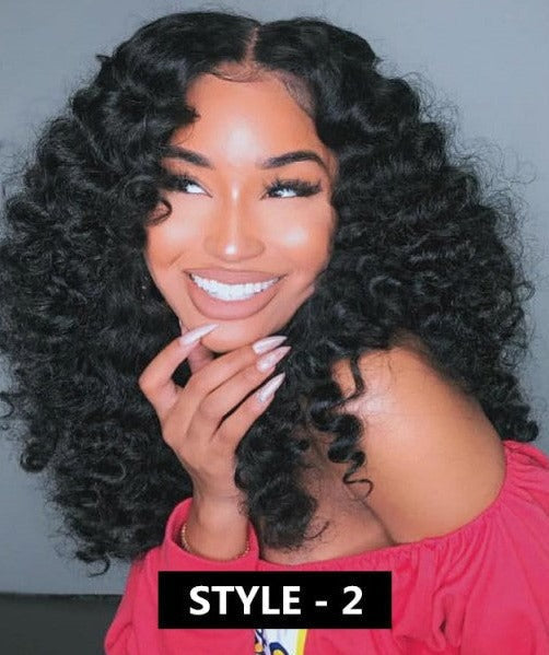 Simidola 13x4 Transparent / HD Lace 250% Density Wand Curl Front Wig